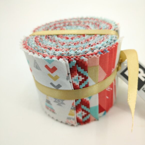 FR Quilting Jelly Roll 20 Piece Strips 2 1/2”x42” Fabric Trend Metallic Jelly - Picture 4 of 5